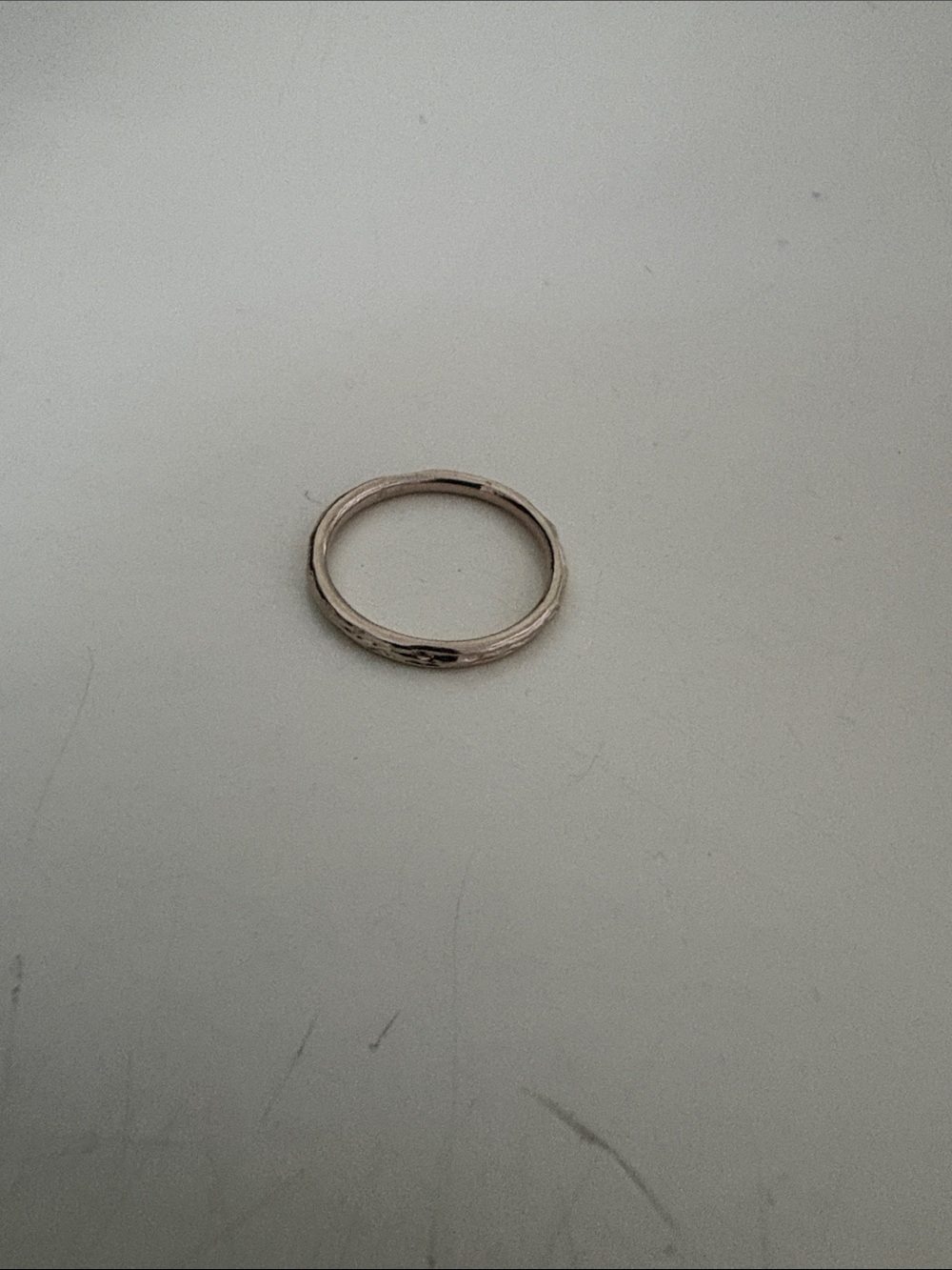 14K Yellow Gold Detailed Band Ring Size 7.25 - Picture 3 of 6